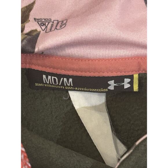 Under Armour Black and Pink Camo Hoodie Women's size M - Picture 3 of 3